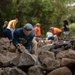 Air Force, Navy Volunteers Construct Rock Wall to Preserve and Protect Hawaiian Burial Vault