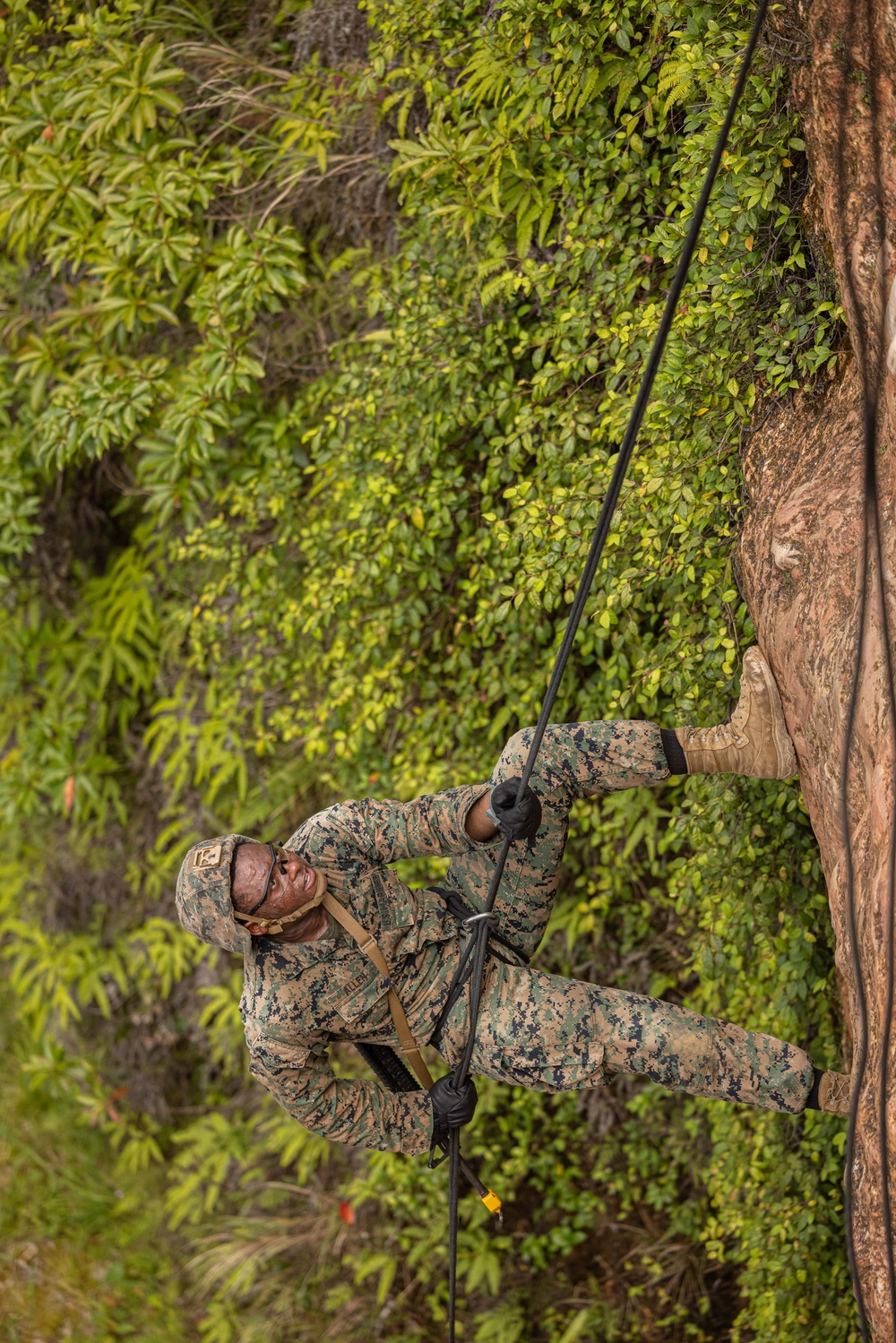 U.S. Marines with CLR-37 Conduct Basic Jungle Skills Course