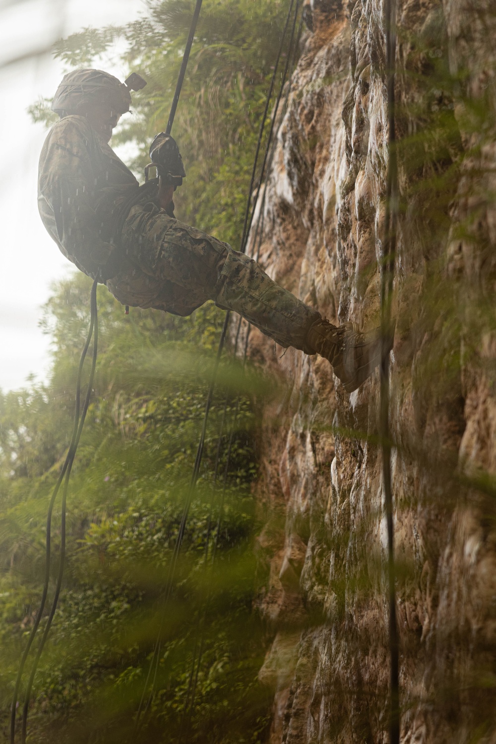 U.S. Marines with CLR-37 Conduct Basic Jungle Skills Course