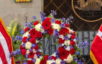 Wreath Laying Ceremony for Cpl. Benjamin Desilets and Operation Iraqi Freedom Chicago Marine Week 2025&amp;#xA;