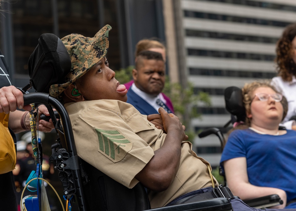 Make-A-Wish Ceremony at Chicago Marine Week 2025
