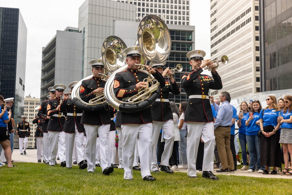 Make-A-Wish Ceremony at Chicago Marine Week 2025