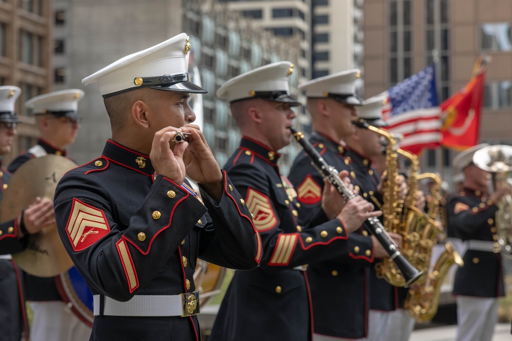 Make-A-Wish Ceremony at Chicago Marine Week 2025