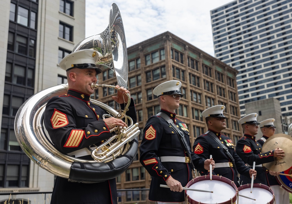 Make-A-Wish Ceremony at Chicago Marine Week 2025