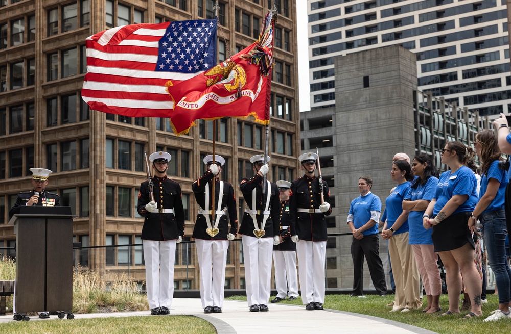 Make-A-Wish Ceremony at Chicago Marine Week 2025