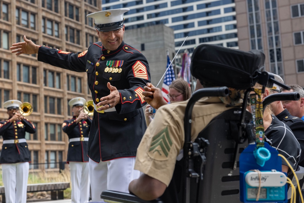 Make-A-Wish Ceremony at Chicago Marine Week 2025