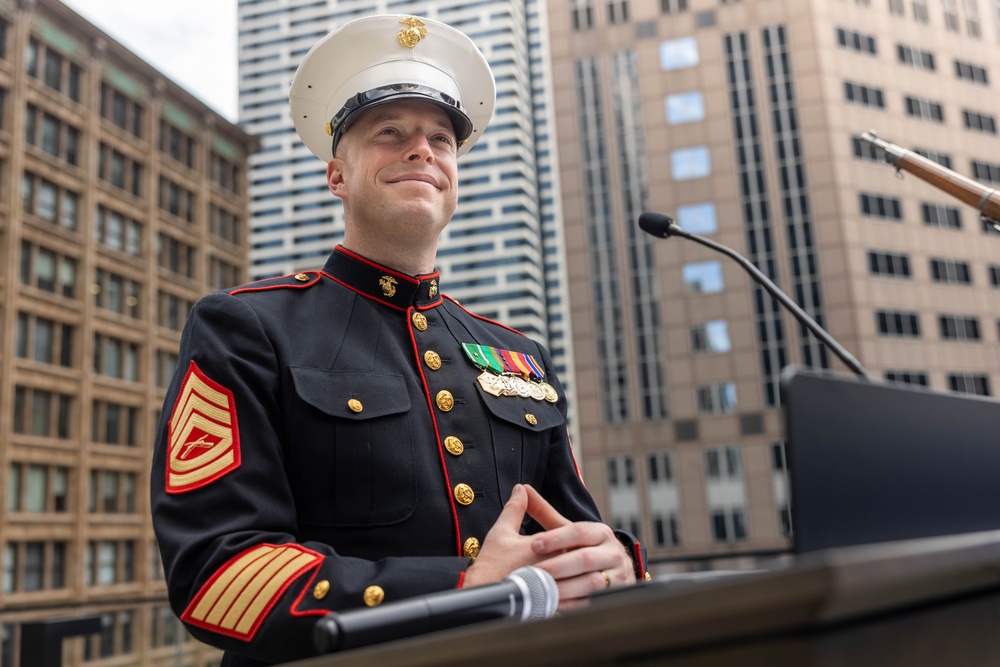Make-A-Wish Ceremony at Chicago Marine Week 2025