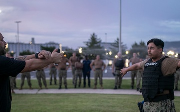 USS Tripoli Sailors Go Through the Non-Lethal Weapons Certification