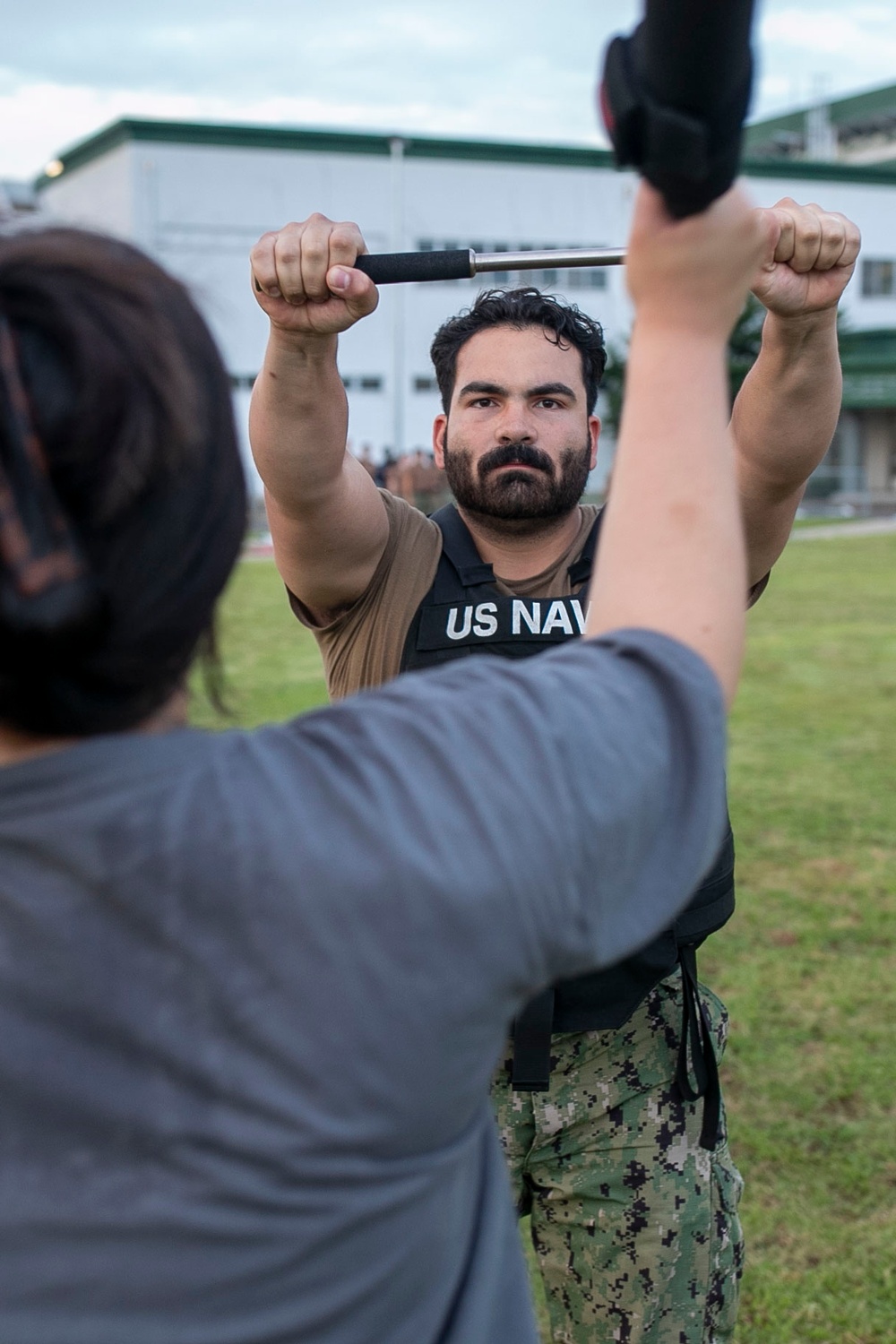 USS Tripoli Sailors Go Through the Non-Lethal Weapons Certification
