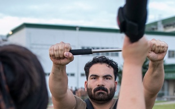 USS Tripoli Sailors Go Through the Non-Lethal Weapons Certification