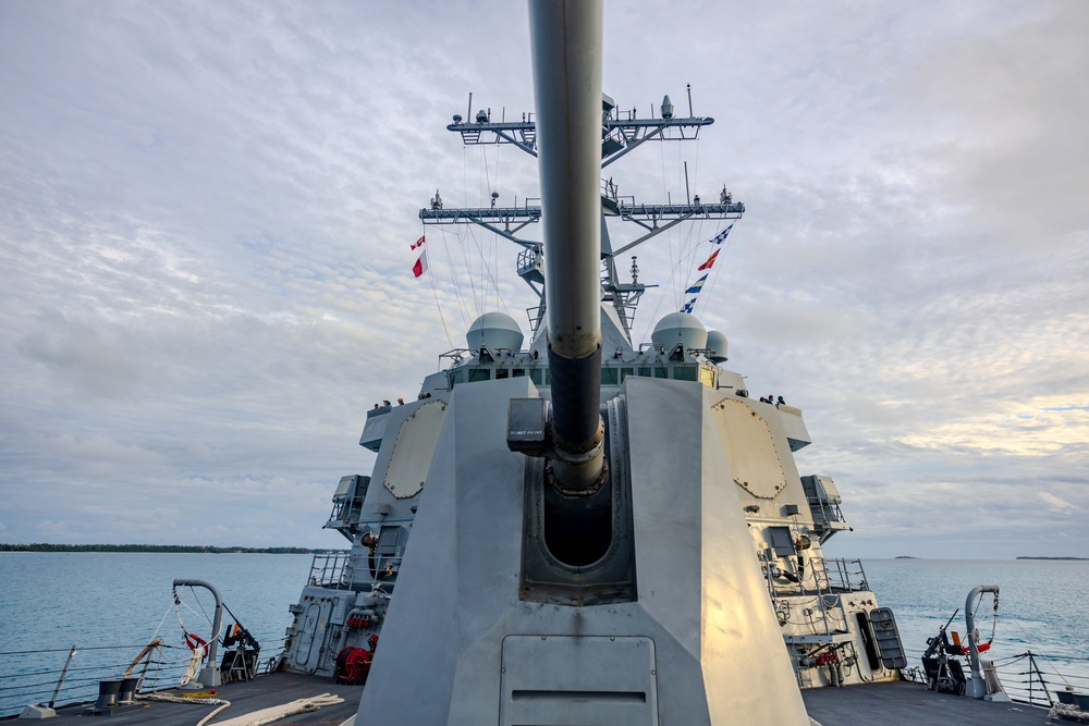USS Ralph Johnson (DDG 114) Arrives in Diego Garcia