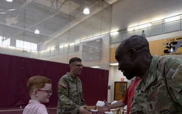 Alpha Company transfers responsibility to new first sergeant.