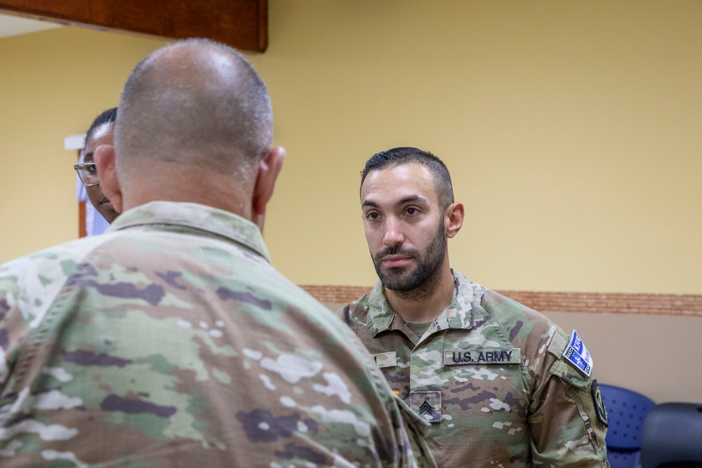 Maj. Gen. Mark McCormack visits Camp Bondsteel