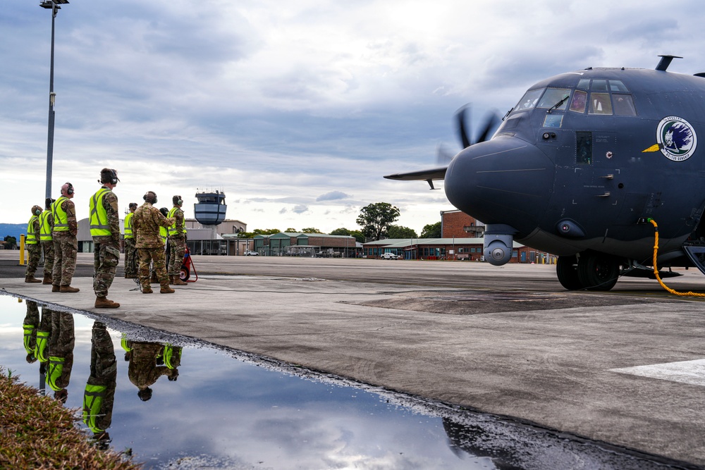 Talisman Sabre 25: 27 SOW conducts AC-130 training flight