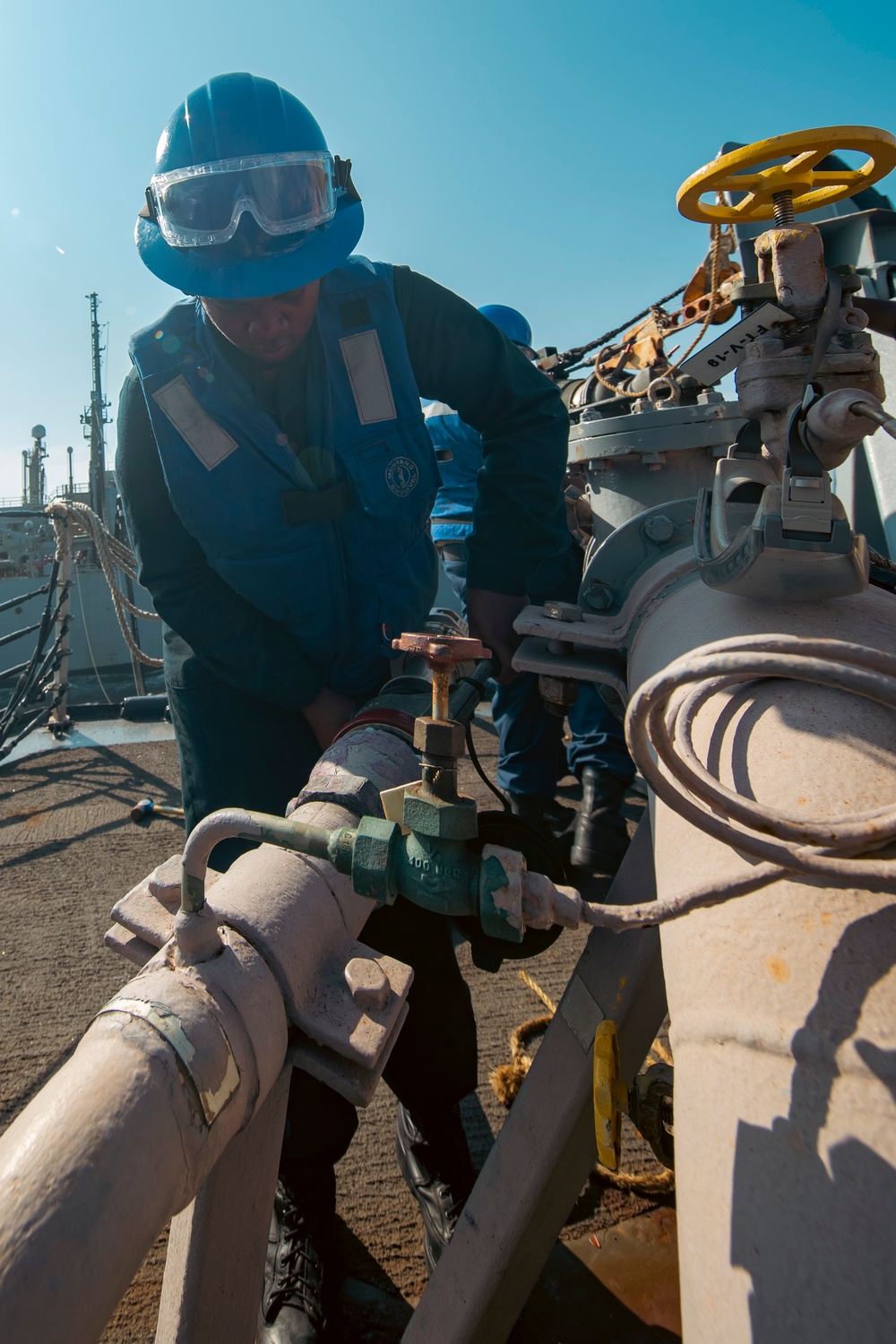 USS Winston S. Churchill (DDG 81) Conducts Replenishment-at-Sea