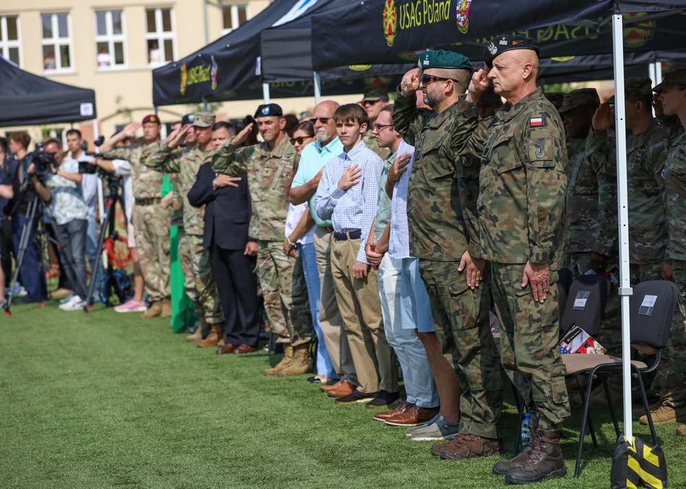 USAG Poland Change of Command anchors garrison on Eastern Flank