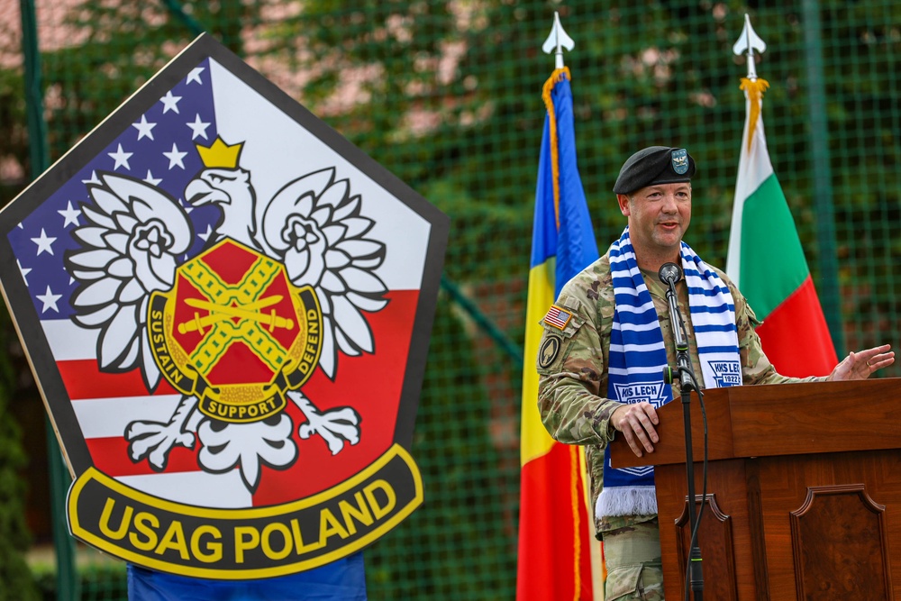 USAG Poland Change of Command anchors garrison on Eastern Flank