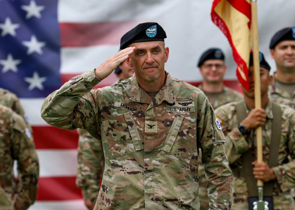 USAG Poland Conducts Change of Command Ceremony