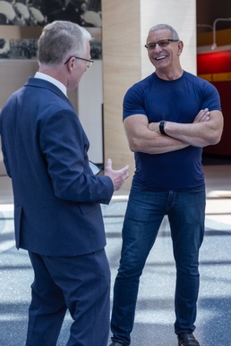 Chef Robert Irvine visits Marine Corps Base Quantico