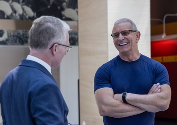 World class chef Robert Irvine meets people of MCB Quantico