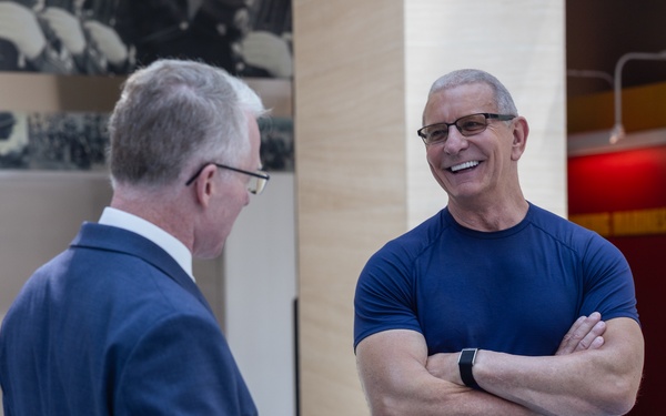 World class chef Robert Irvine meets people of MCB Quantico