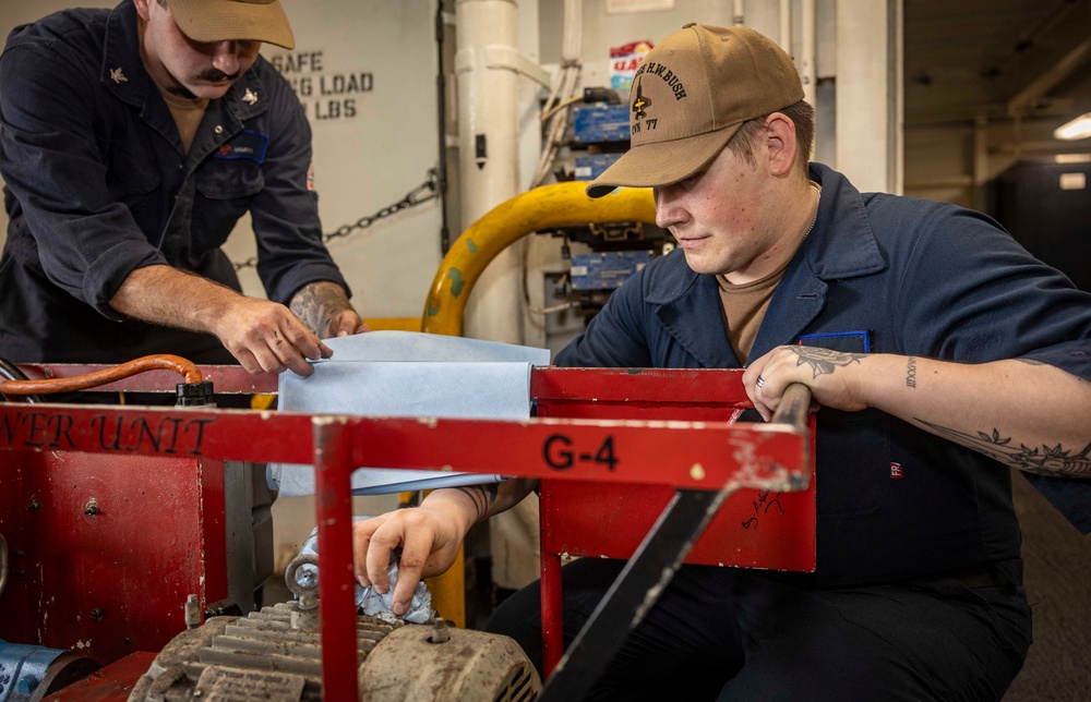 Daily Operations Aboard USS George H.W. Bush (CVN 77)