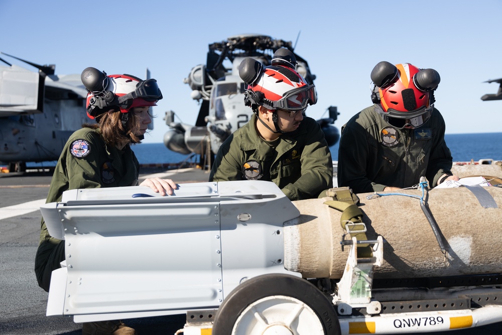 31st MEU conducts ordnance load during Exercise Talisman Sabre 25