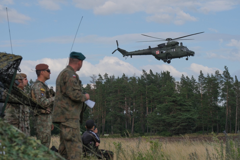 Tank warfare demonstration features U.S. Army in Poland