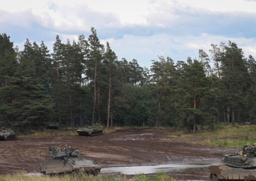 Tank warfare demonstration features U.S. Army in Poland