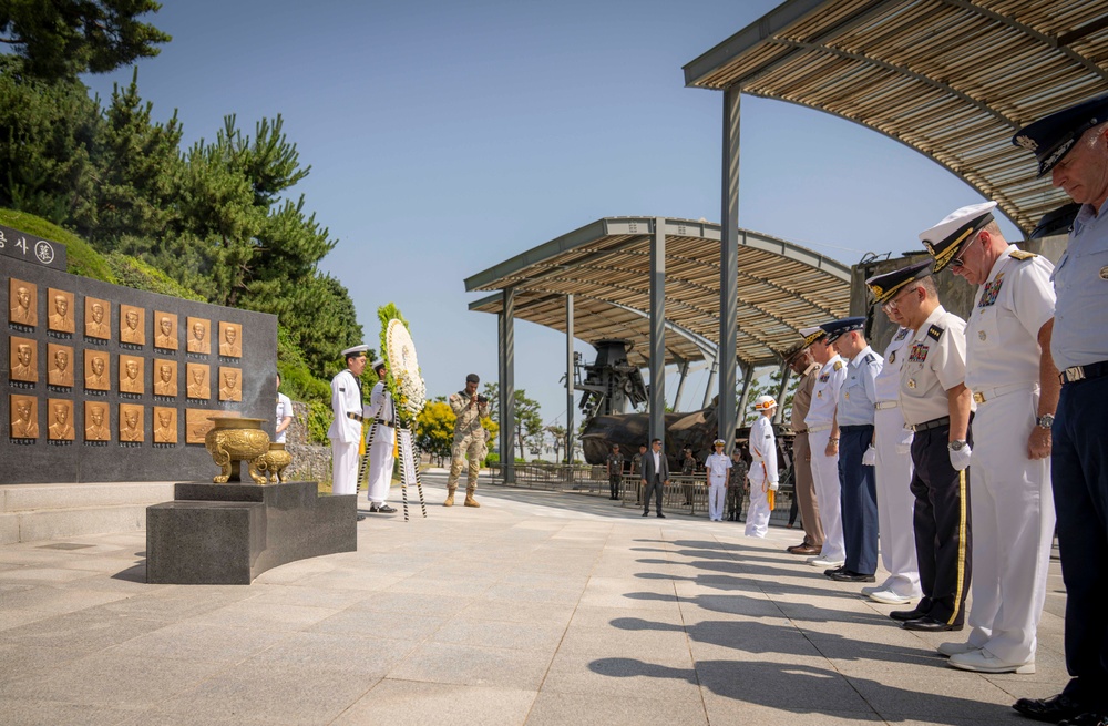 CJCS Participates in Korea Cheonan Memorial
