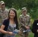 Gina Koehler, spouse of Adm. Steve Koehler, commander, U.S. Pacific Fleet tours facilities on JBER