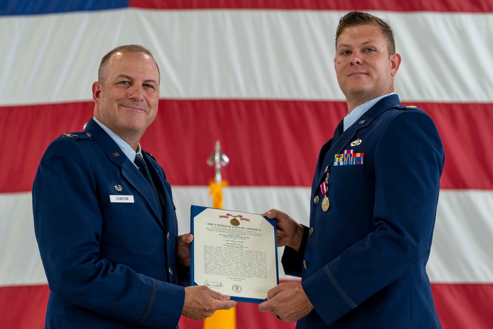 49th AMCS Change of Command ceremony