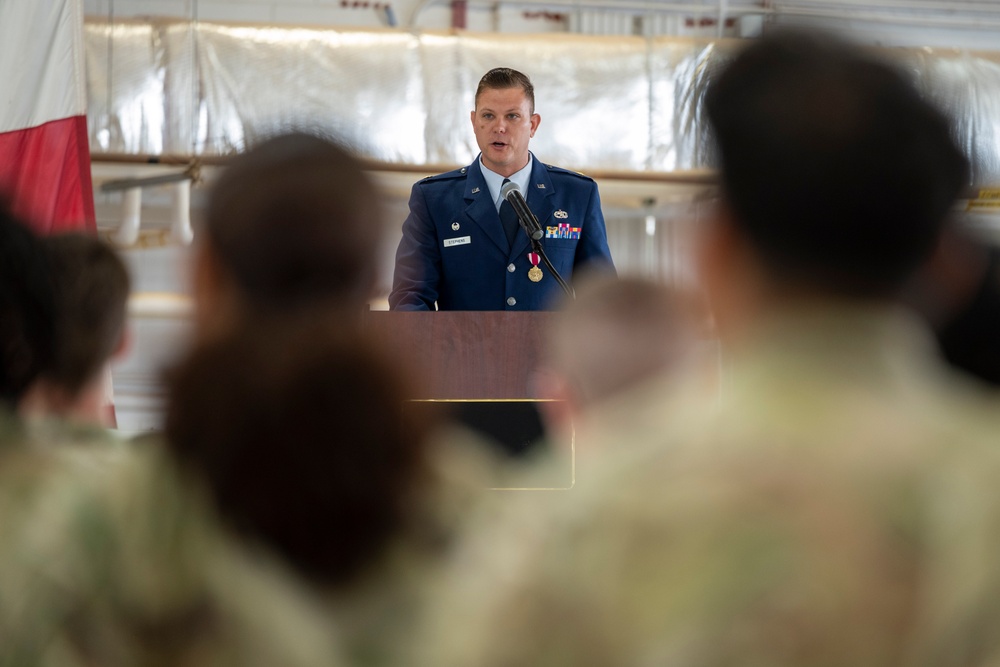 49th AMXS Change of Command ceremony
