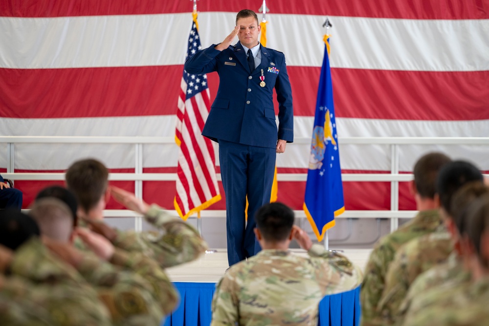 49th AMXS Change of Command ceremony