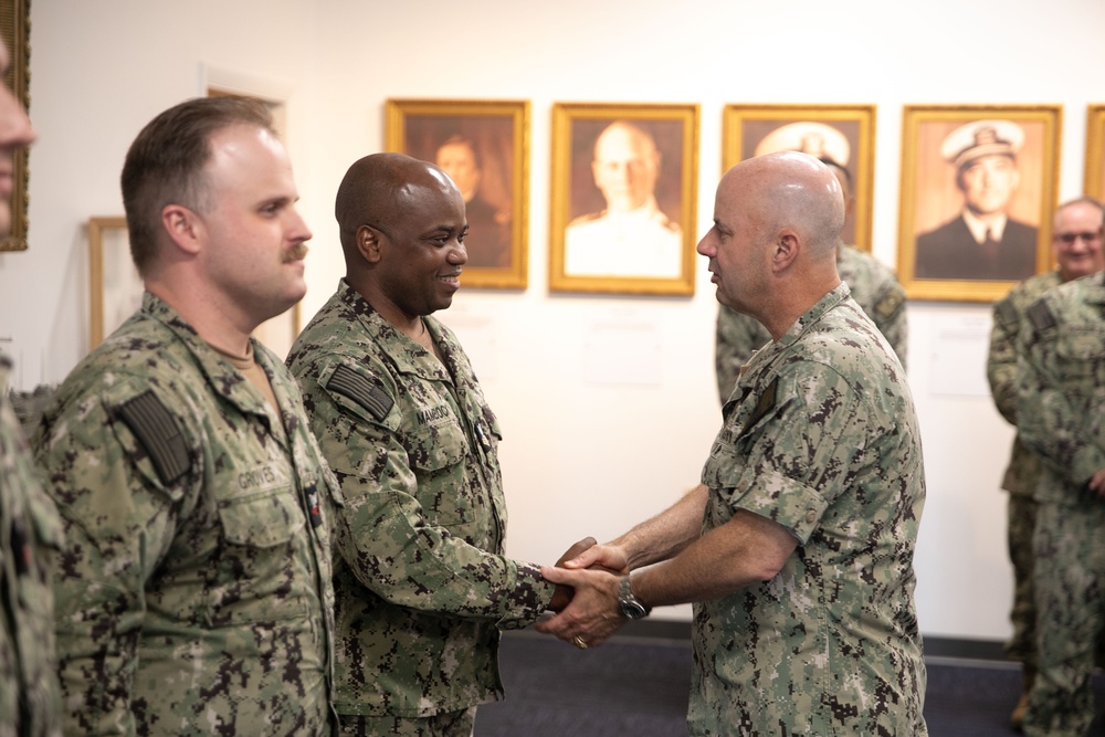 VCNO Visits Sailors in Naval Station Newport