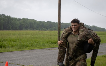 Spc. Logan J. Rutledge carries the fallen, Best Warrior 2025