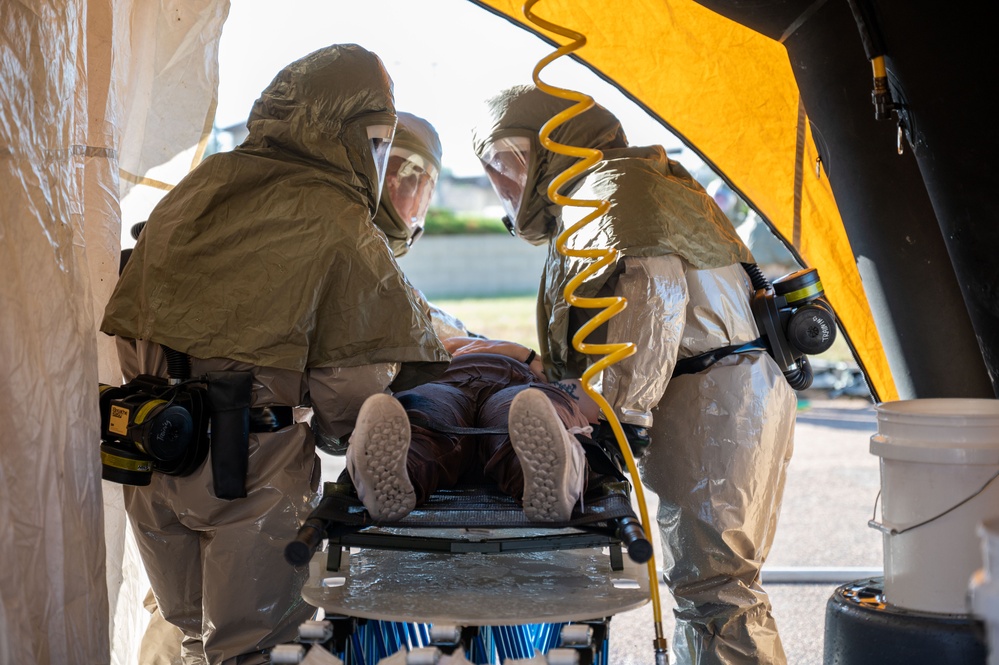 341st Medical Group responds to simulated casualties