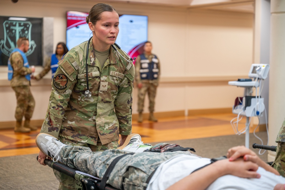 341st Medical Group responds to simulated casualties