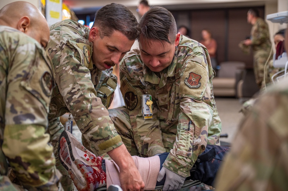 341st Medical Group responds to simulated casualties