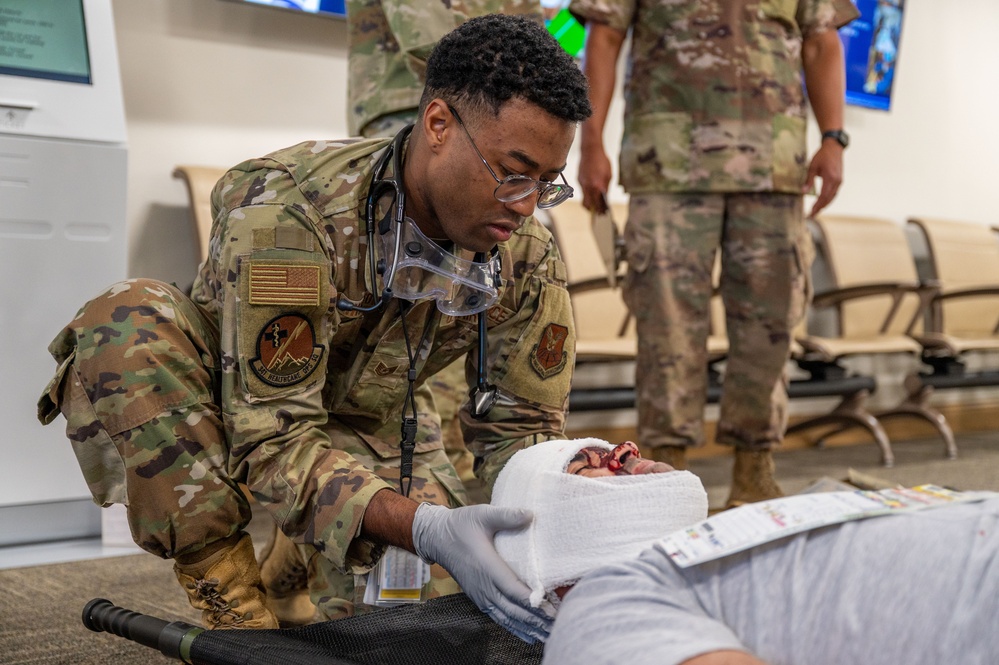 341st Medical Group responds to simulated casualties