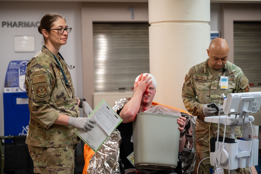 341st Medical Group responds to simulated casualties