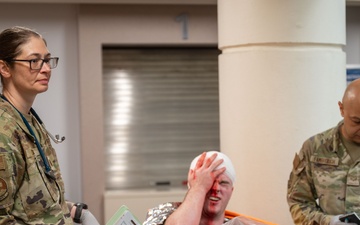 341st Medical Group responds to simulated casualties