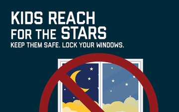Window Safety Poster - Reach for the Stars