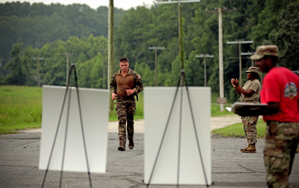 Spc. Jaden Hughes takes on the Medal of Honor Run for the Army National Guard's 2025 Best Warrior Competition