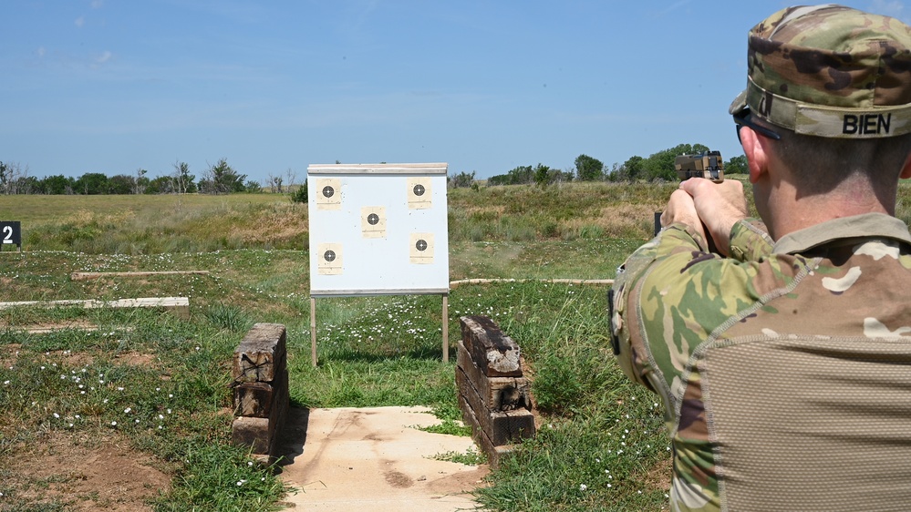 Kansas Army National Guard Leadership Qualify at the M17 Range