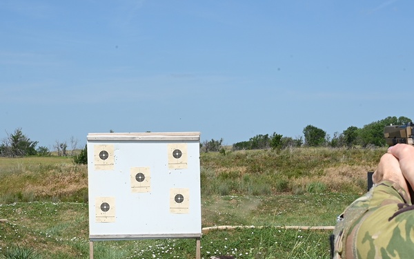 Kansas Army National Guard Leadership Qualify at the M17 Range