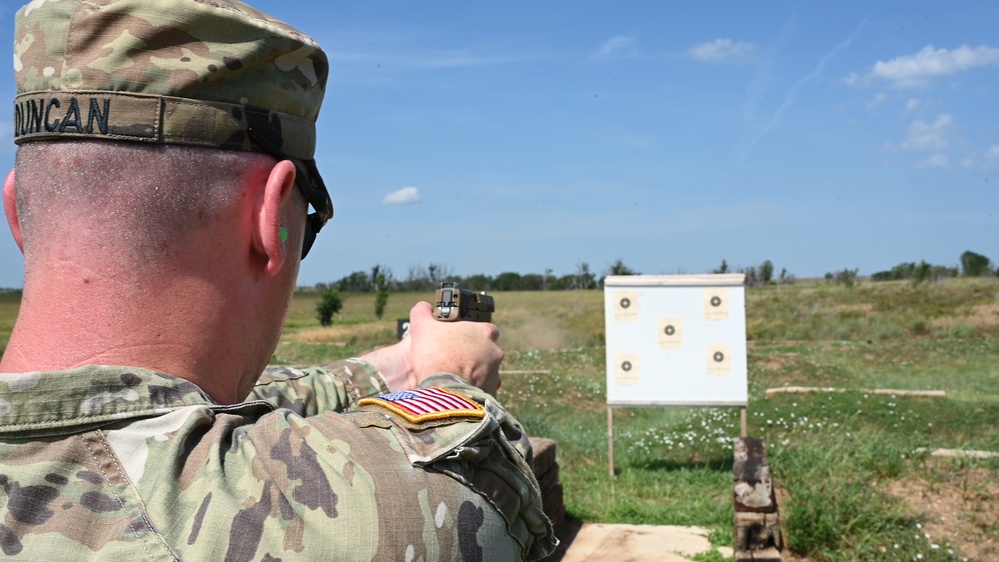Kansas Army National Guard Leadership Qualify at the M17 Range