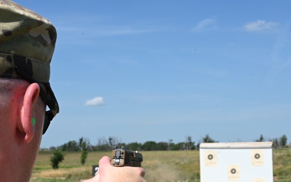 Kansas Army National Guard Leadership Qualify at the M17 Range