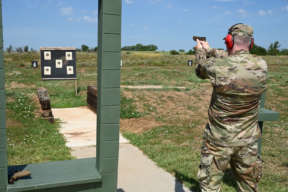 Kansas Army National Guard Leadership Qualify at the M17 Range