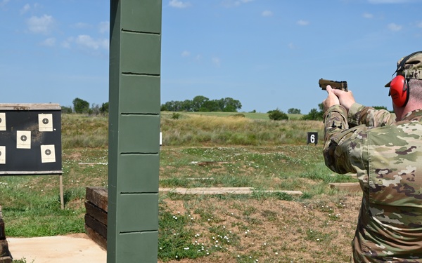 Kansas Army National Guard Leadership Qualify at the M17 Range